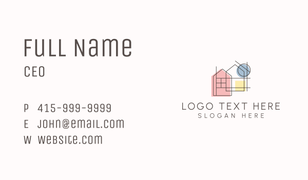 House Architecture Contractor Business Card Design Image Preview