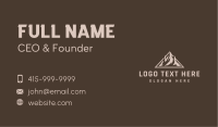 Geometric Triangle Mountain Business Card Image Preview