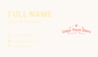 Cute Quirky Flower Business Card Design