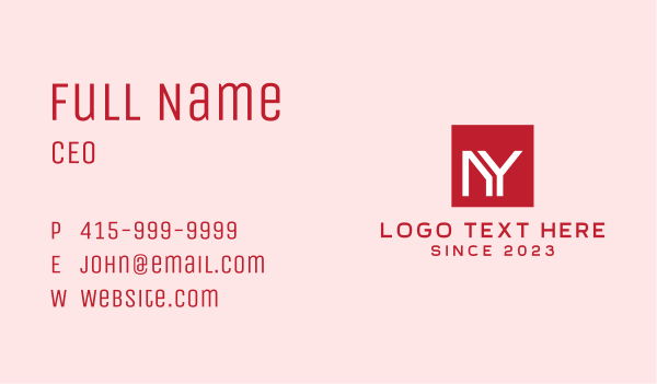 NY Business Brand Business Card Design Image Preview
