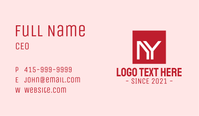 NY Business Brand Business Card
