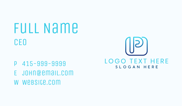  Business Startup Letter P Business Card Design Image Preview