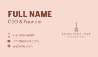 Minimalist Electric Guitar Business Card Preview