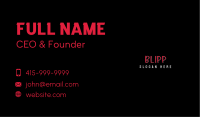 Casual Handwritten Wordmark Business Card Image Preview