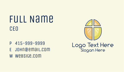 Easter Egg Cross  Business Card Image Preview