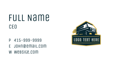 Truck Express Delivery Business Card Image Preview