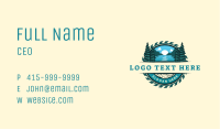 Lake Scenery Woodwork Saw Business Card Image Preview