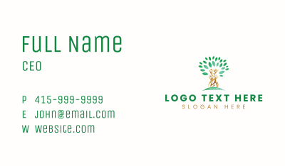 Community Tree Organization Business Card Image Preview