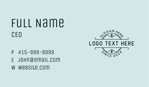 Generic Eco Business Business Card Design Image Preview