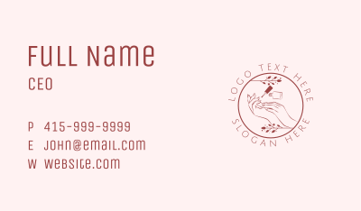 Nail Polish Manicure Business Card Image Preview