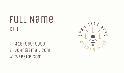 Hipster Handyman Wrench Business Card Image Preview