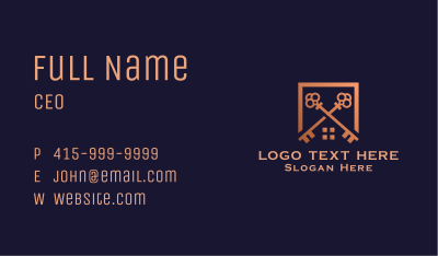 Premium House Security Key Business Card Image Preview
