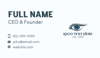 Blue Eye Lashes  Business Card Design