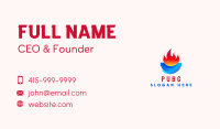 3D Water Flame  Business Card Image Preview