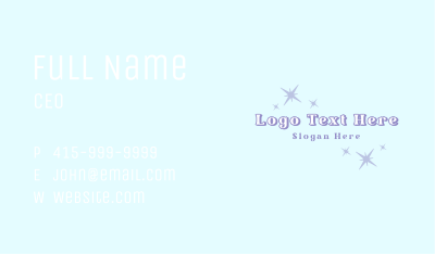 Cosmic Stardust Sparkle Business Card Image Preview