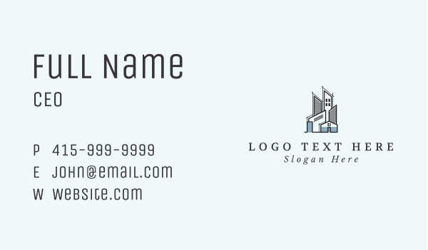 Architecture Condominium House Business Card Design Image Preview