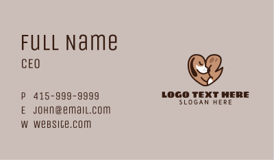 Heart Dog Pet Business Card Image Preview
