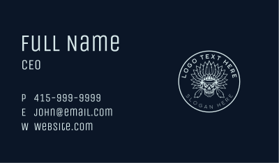 Apache Skull Skeleton Business Card Image Preview