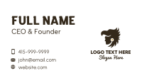 Eagle Head Aztec Hunter Business Card Design