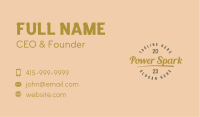 Quirky Retro Generic Wordmark  Business Card Image Preview