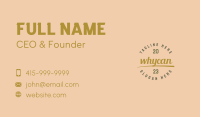 Quirky Retro Generic Wordmark  Business Card Image Preview
