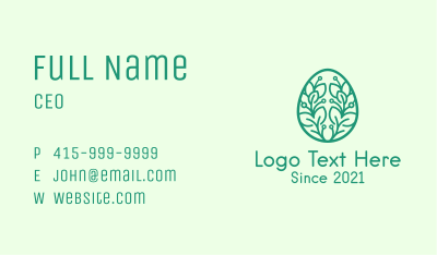Easter Egg Plant Business Card Image Preview