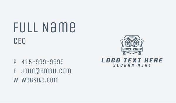 Auto Engine Repair Business Card Design Image Preview