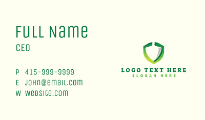 Shield Shovel Gardening Business Card Image Preview