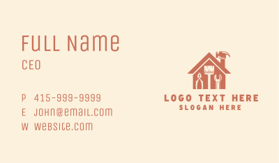 Home Maintenance Renovation Business Card Image Preview