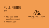Mountain Apex Letter N Business Card Image Preview