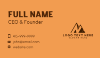 Mountain Apex Letter N Business Card Image Preview