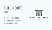 Silver Greek Pillar Business Card Image Preview