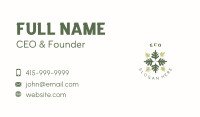 Eco Leaf Flower Business Card Image Preview