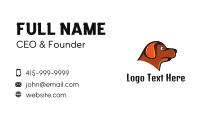 Brown Dachshund Business Card Design