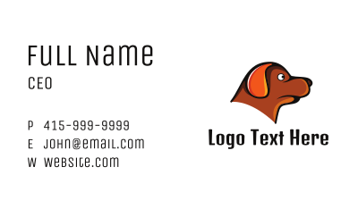 Brown Dachshund Business Card Image Preview