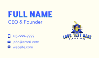 Female Cricket Shield Business Card Design