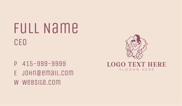 Beautiful Female Body Business Card Design Image Preview