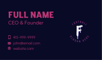 Graffiti Drip Lettermark Business Card Image Preview