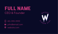 Graffiti Drip Lettermark Business Card Image Preview