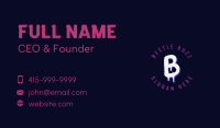 Graffiti Drip Lettermark Business Card Image Preview