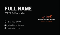 Red Racing Sports Car Business Card Image Preview
