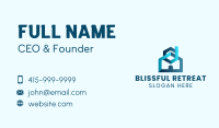 Blue Hexagon House Business Card Image Preview