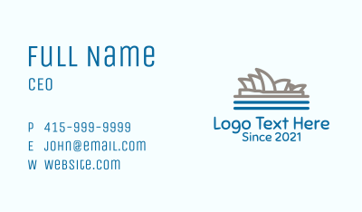 Sydney Opera House  Business Card Image Preview