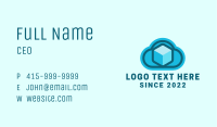 Cloud Box Storage Business Card Image Preview