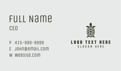 Sea Turtle Wildlife Business Card Image Preview
