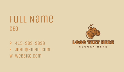 Delicious Cookie Bite Business Card Image Preview