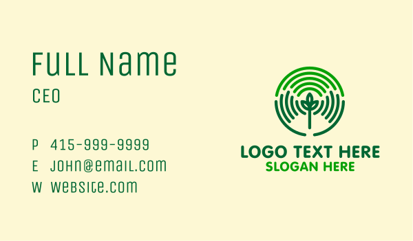 Farmer Hands Plant Business Card Design Image Preview