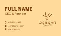 Brown Pinecone Outline Business Card Image Preview