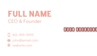 Generic Kiddie Wordmark Business Card Image Preview