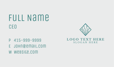 Organic Herbal Leaves Business Card Image Preview